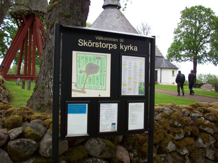 Infotavla - Sk�rstorps kyrka